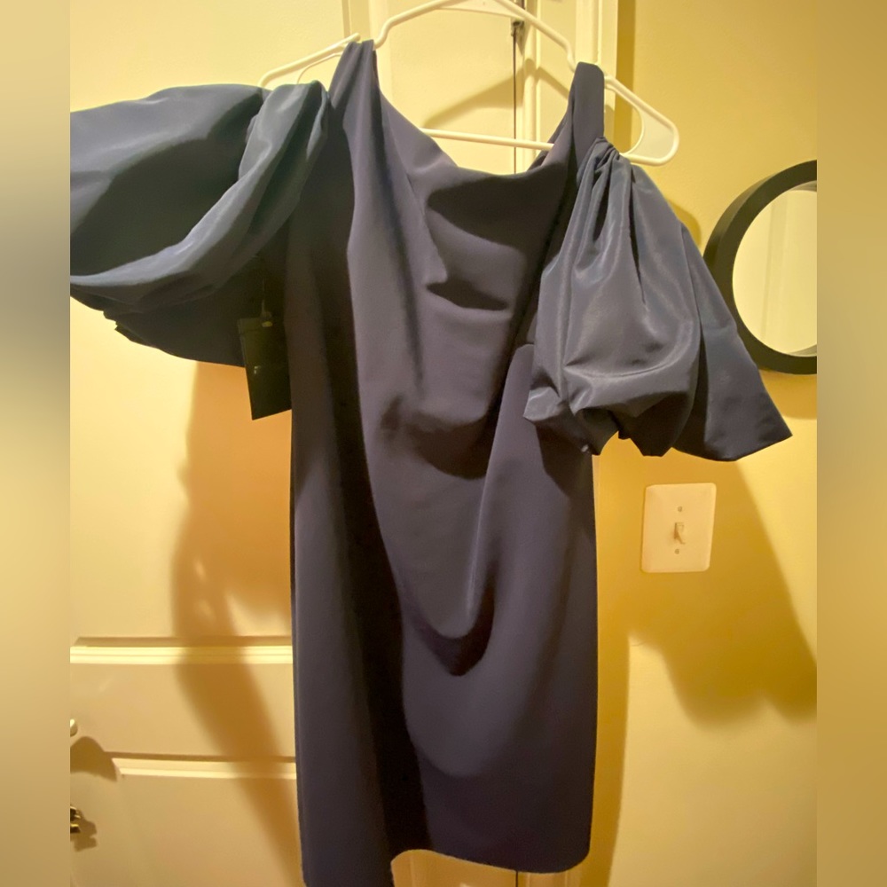 Midnight Blue Chiara Boni Dress: Size 12 NEW